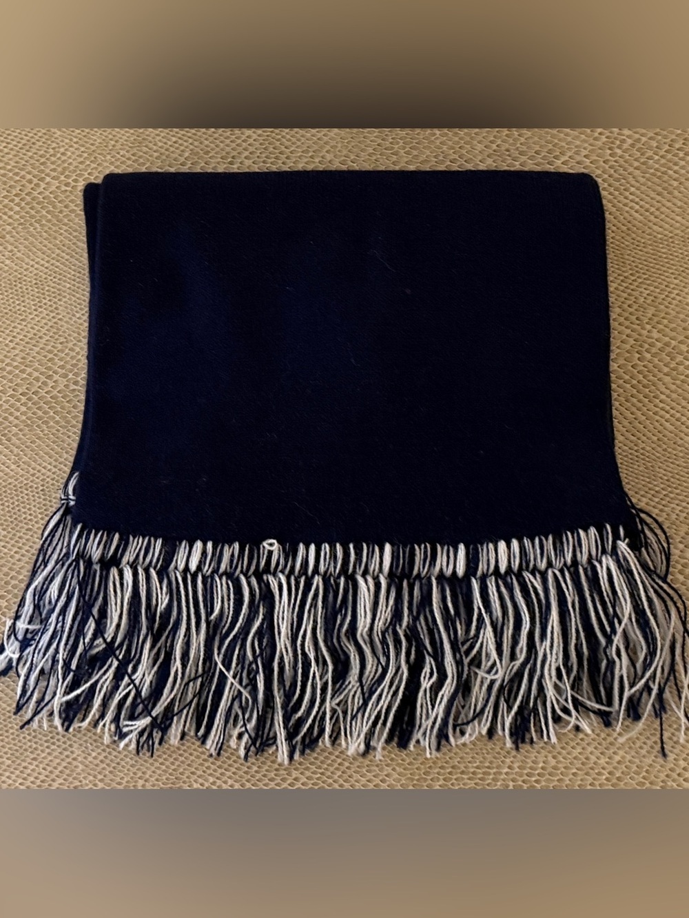 Navy and White Boston Red Lobster Scarf - Picture 4 of 8